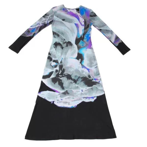Issey Miyake Vintage Grey Patterned Dress