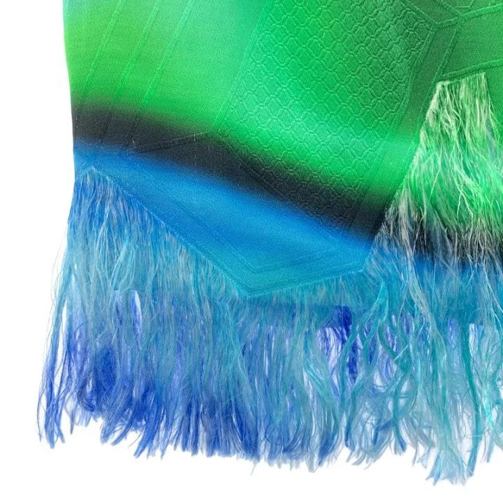 Dries Van Noten SS22 Jacquard Fringe Skirt