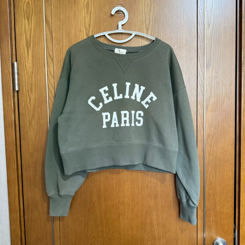 Celine Slogan Logo Sweatshirt