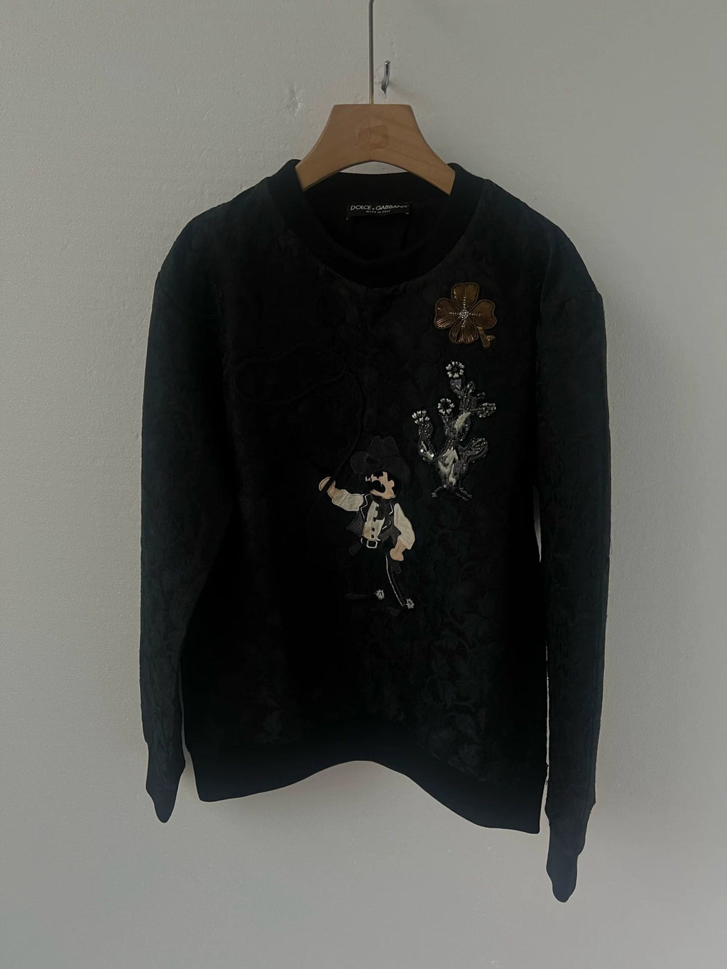 Dolce Gabbana Rare Embroidered Openwork Runway Sweater