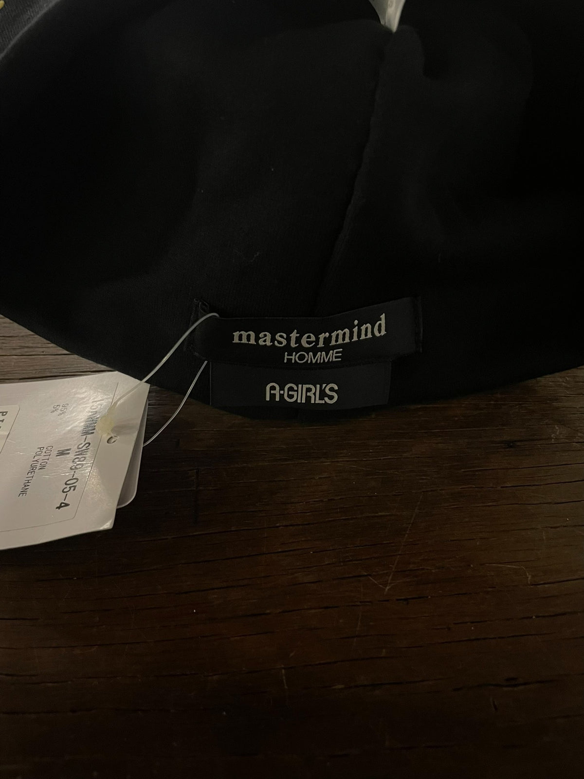 mastermind Japan FW15 Black Gold Logo A-GIRL'S Cotton Beanie