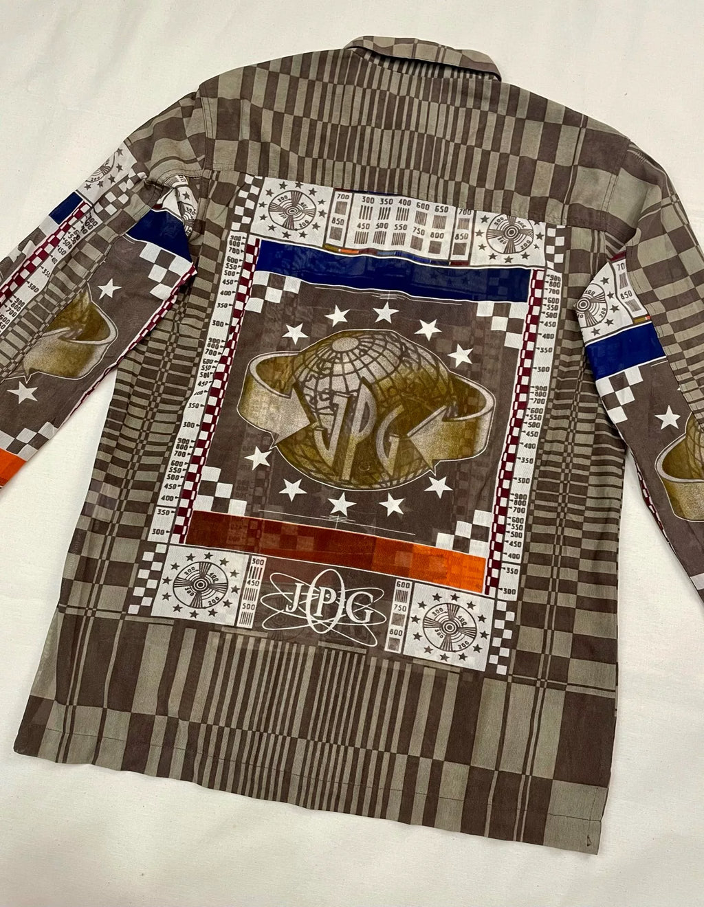1995 Spring/Summer Jean Paul Gaultier TV Signal Test Cyber Mesh Shirt