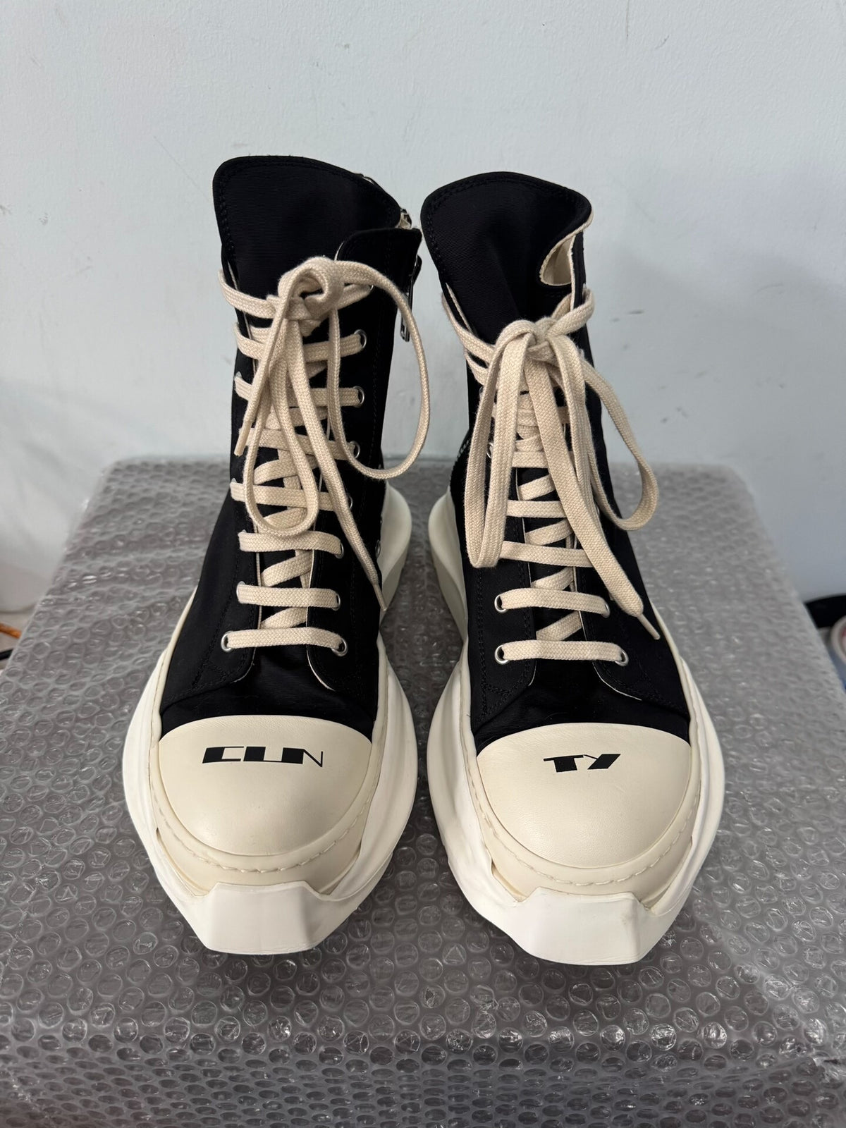 Rick Owens Drkshdw Abstract Print High-Top Sneakers