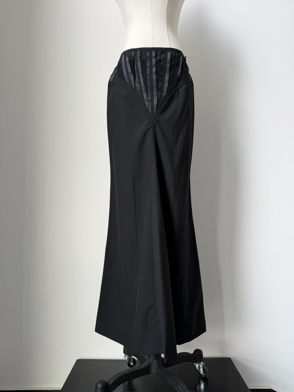 Jean Paul Gaultier Midi vintage tie-back fishtail skirt