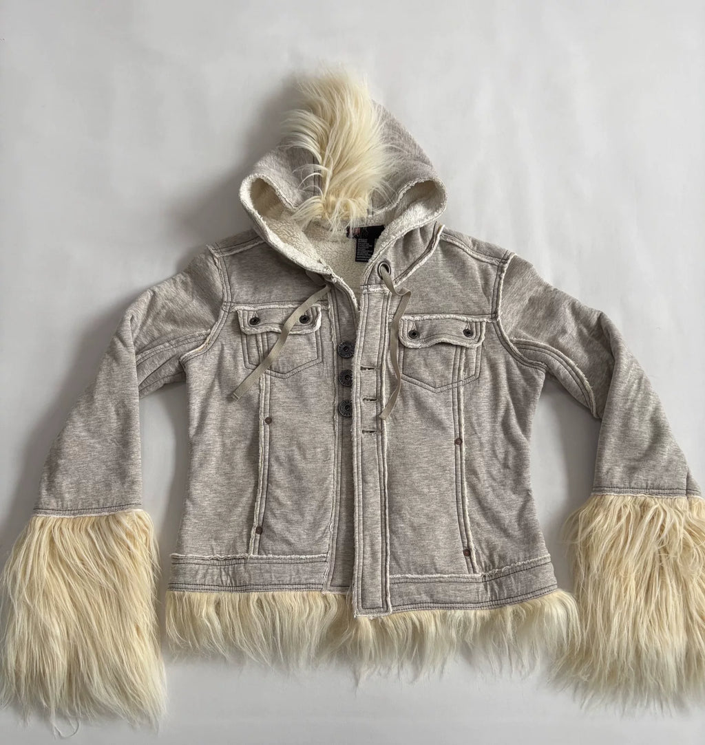 Diesel Vintage Mohawk Fur-Trimmed Jacket