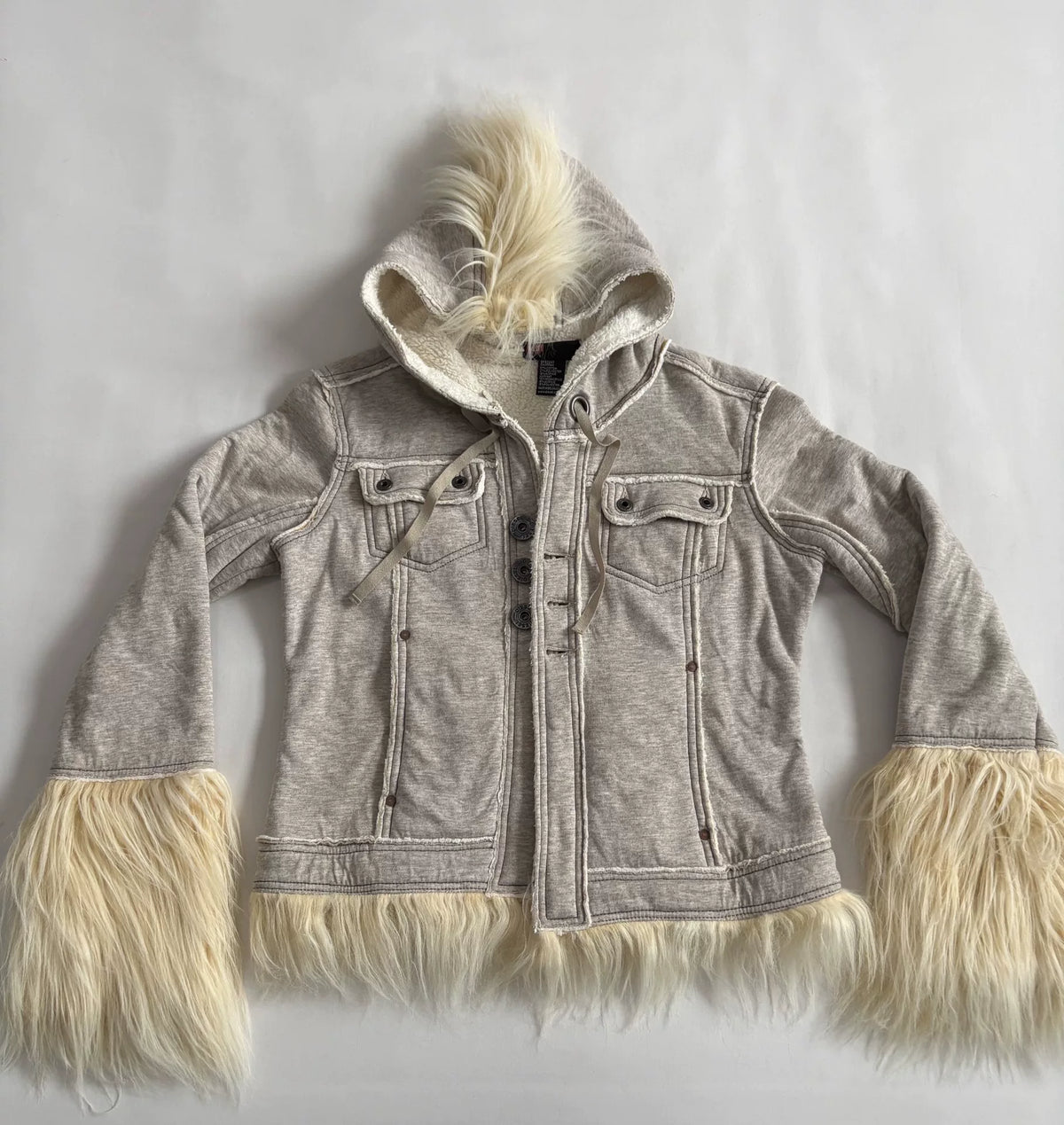 Diesel Vintage Mohawk Fur-Trimmed Jacket