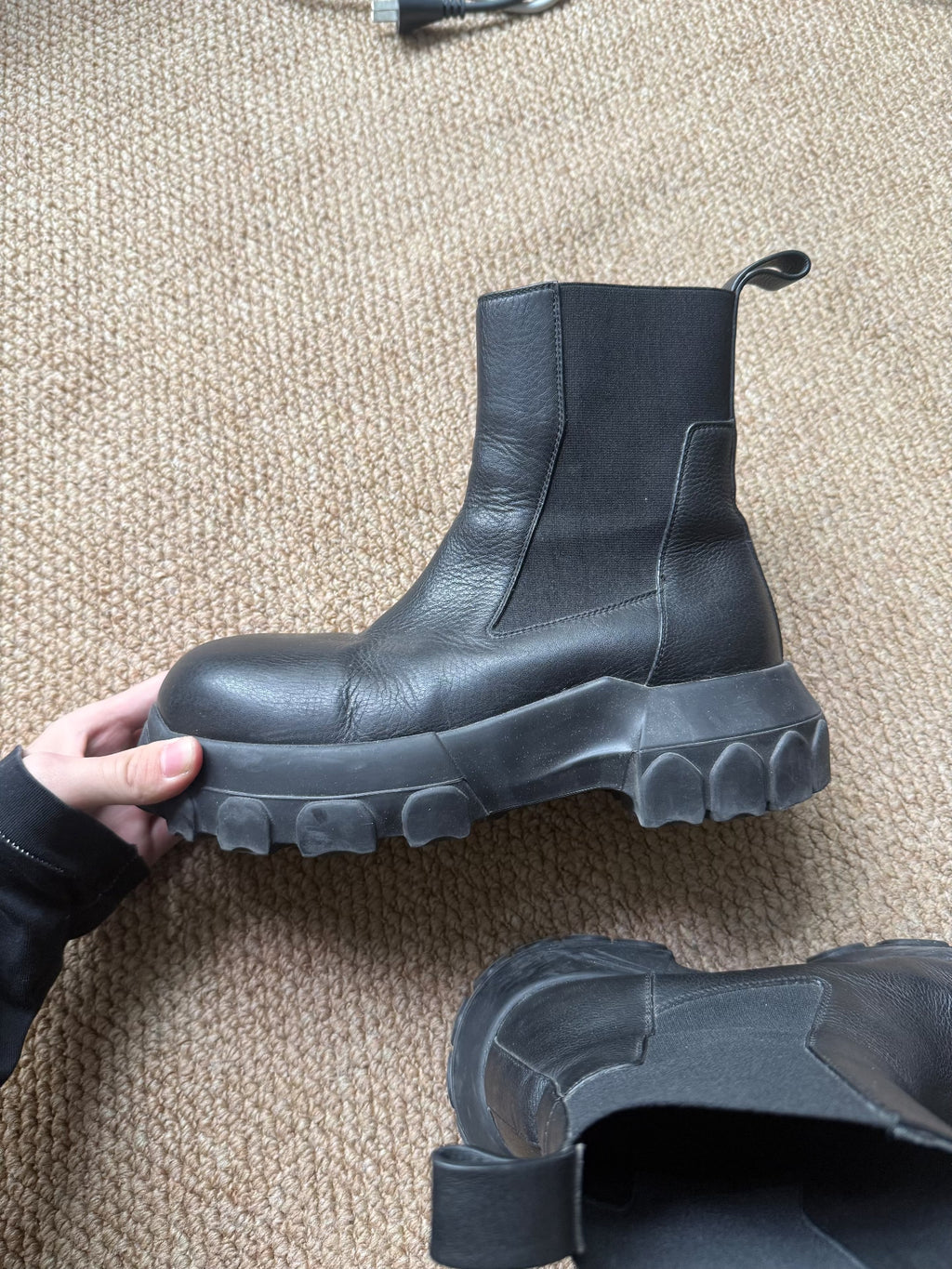 Rick Owens Bozo Tractor Octopus Sole Boots