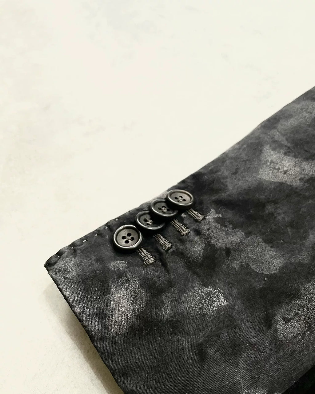 2010s Nicolas Andreas Charcoal Grey Tie-Dye Jacket