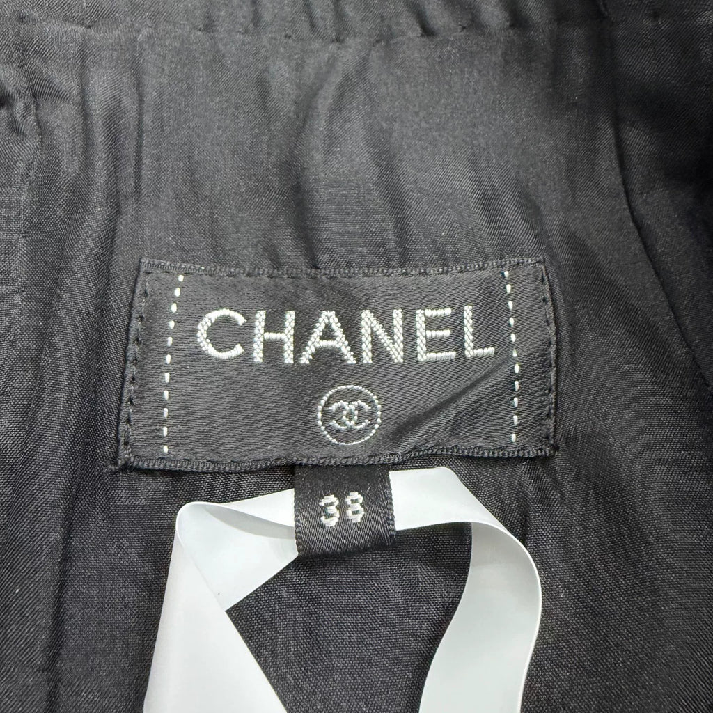 Chanel Plaid Fringe Skirt