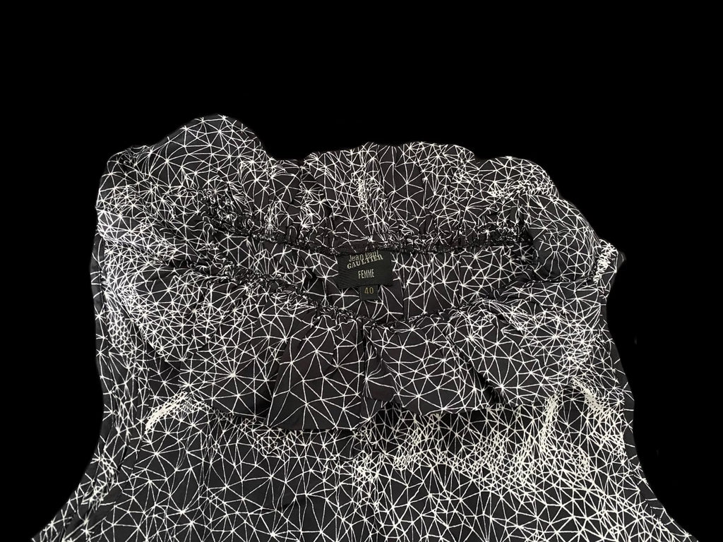 1990s Jean Paul Gaultier Psychedelic Mesh Top
