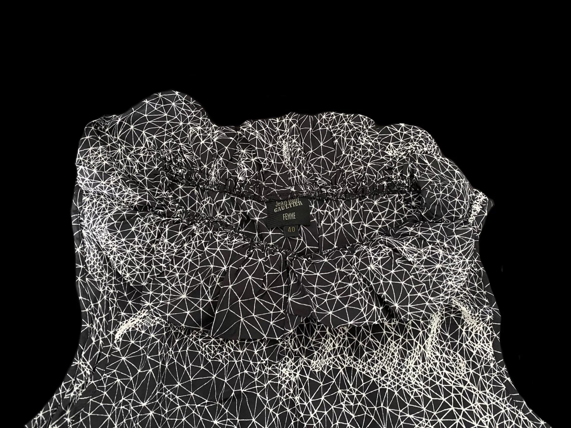 1990s Jean Paul Gaultier Psychedelic Mesh Top