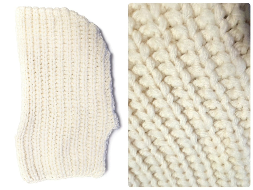 Kijima Takayuki X Clane Wool Knit Balaclava White