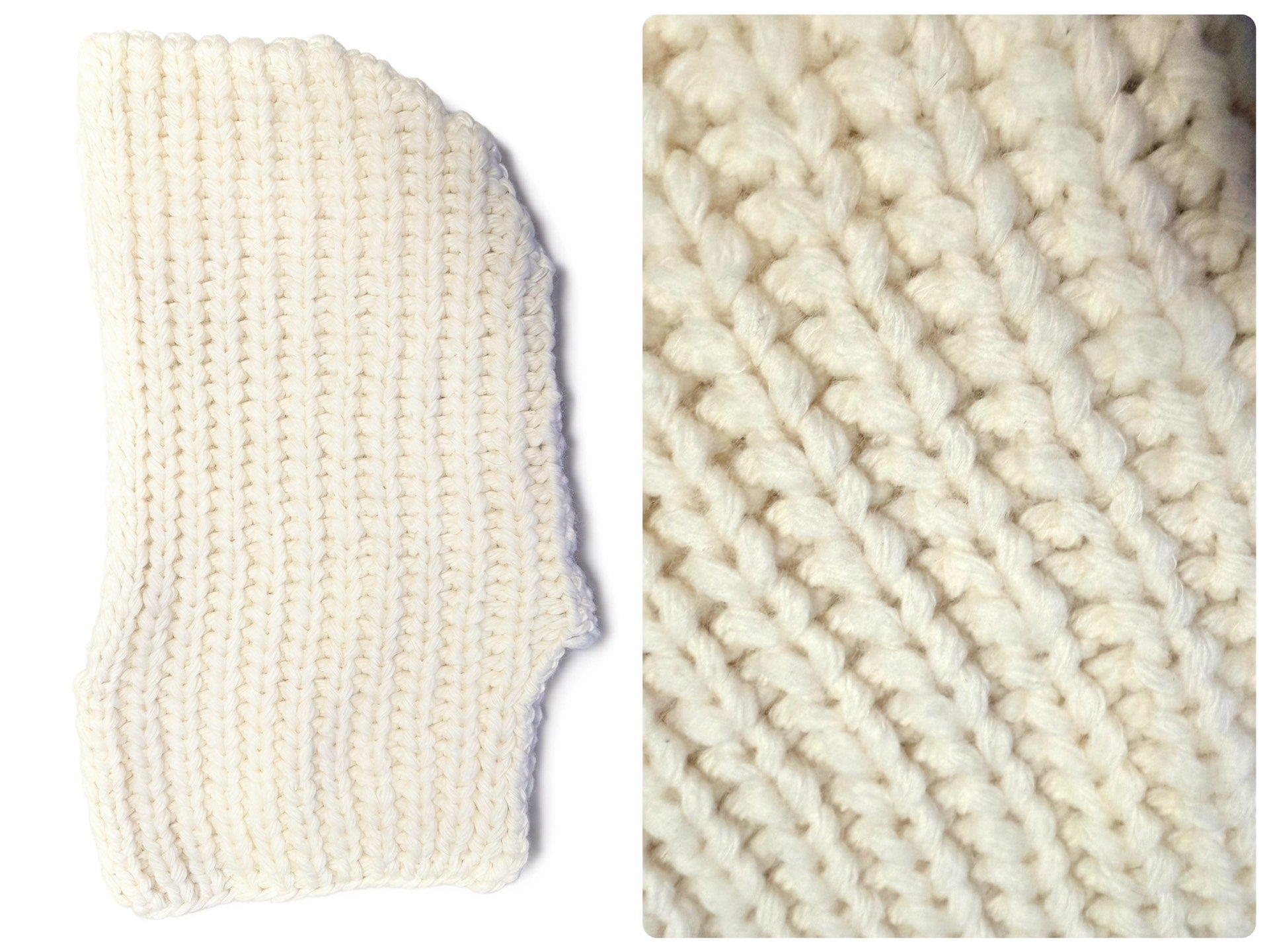 Kijima Takayuki X Clane Wool Knit Balaclava White