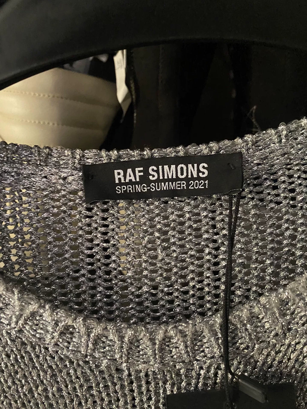 Raf Simons Silver Sweater