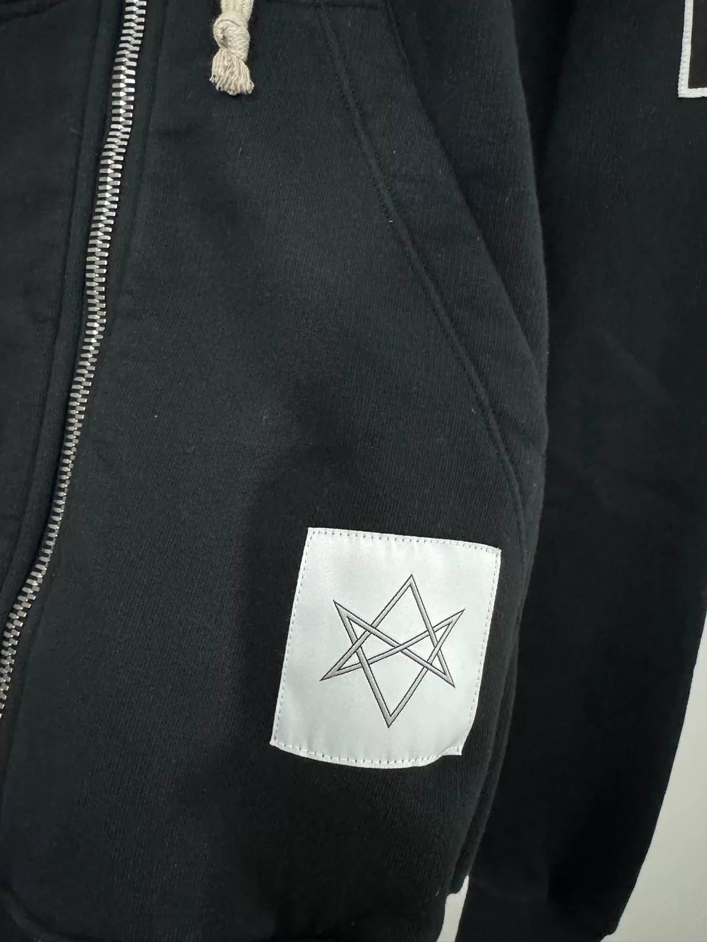 Rick Owens Drkshdw 18SS Jason Black Zip Hooded Hoodie Jacket