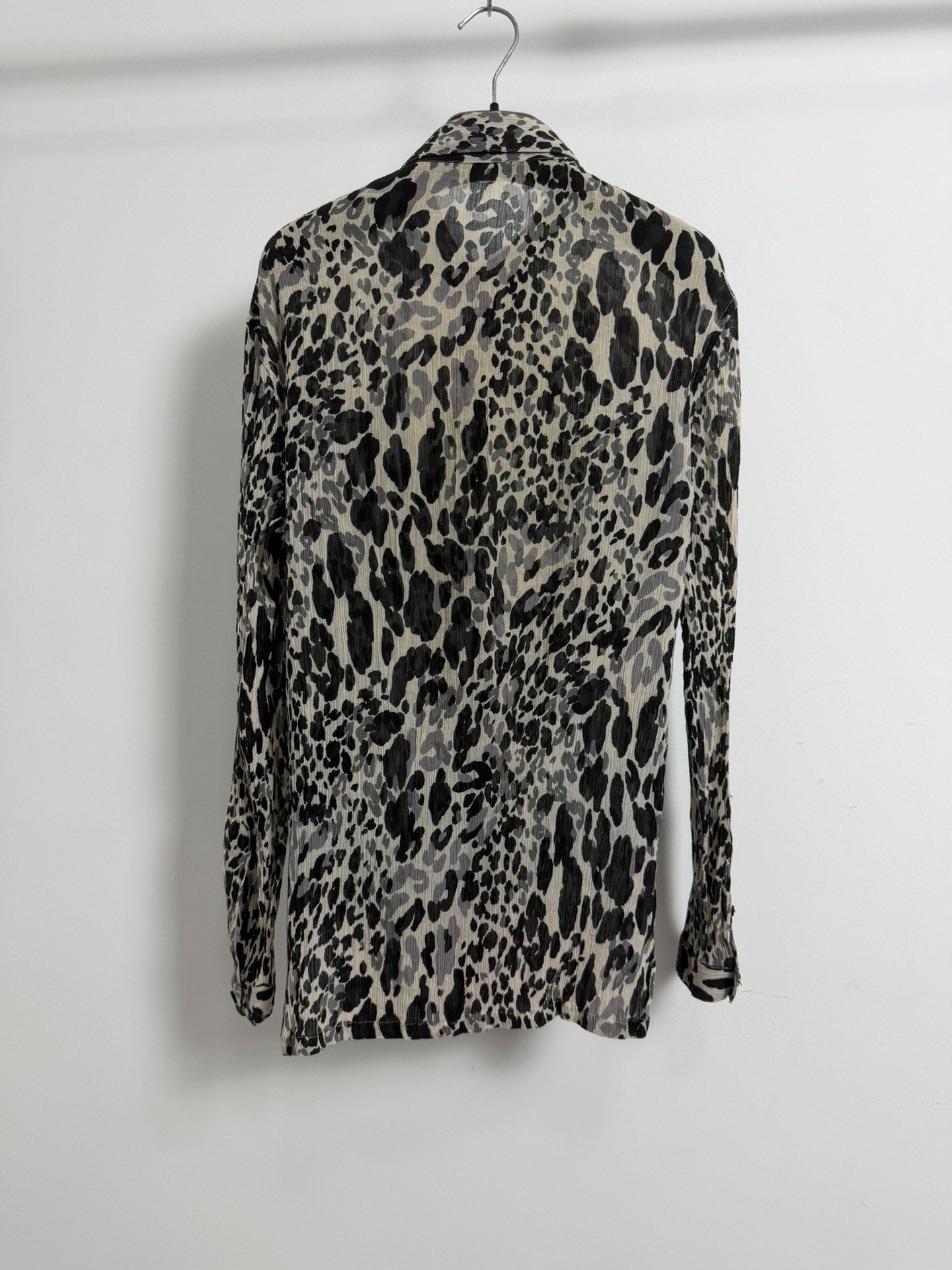 Saint Laurent 20ss Silk Black White Shirt