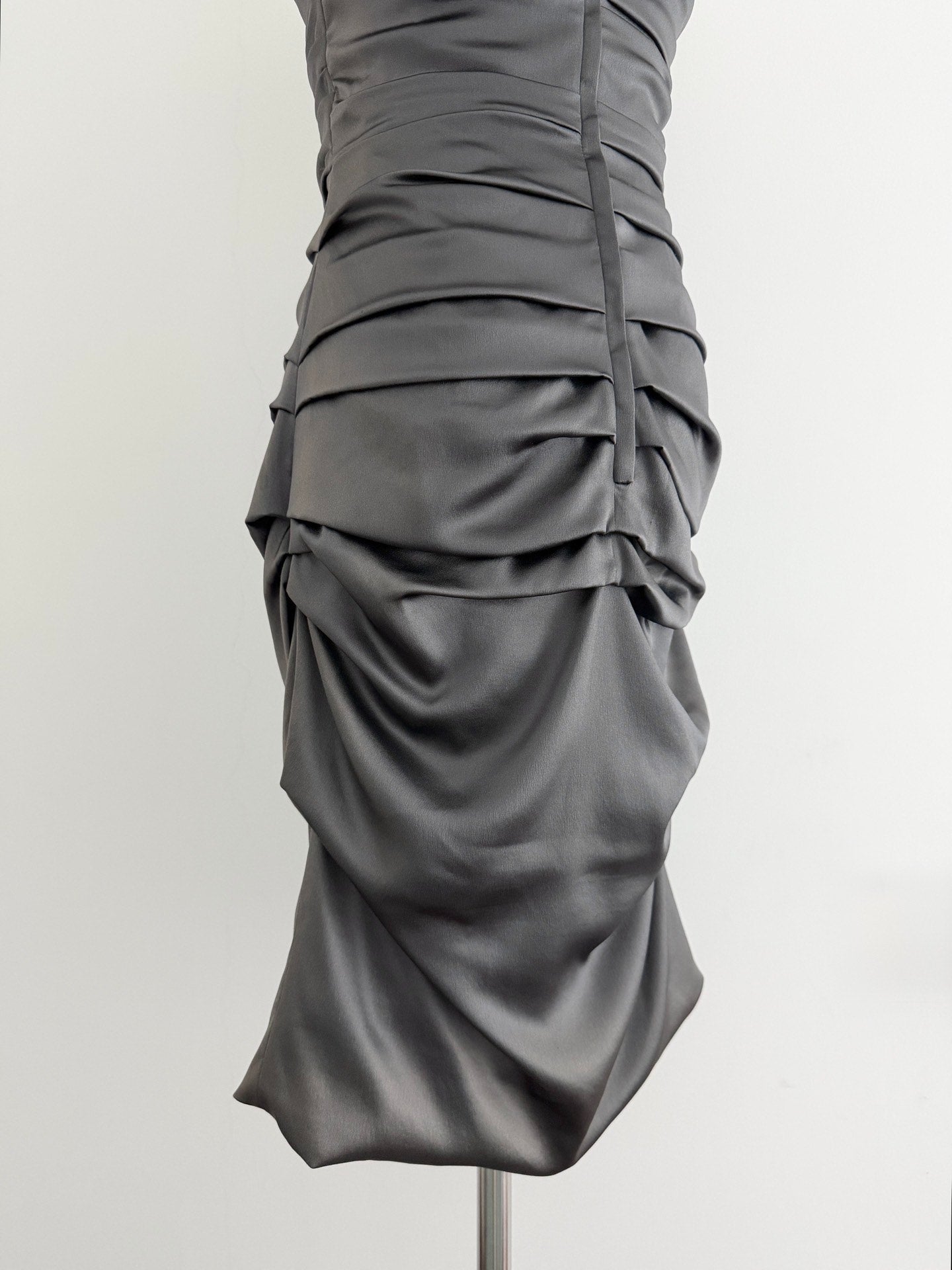 Dolce Gabbana Pleated Gray Dress - Devines
