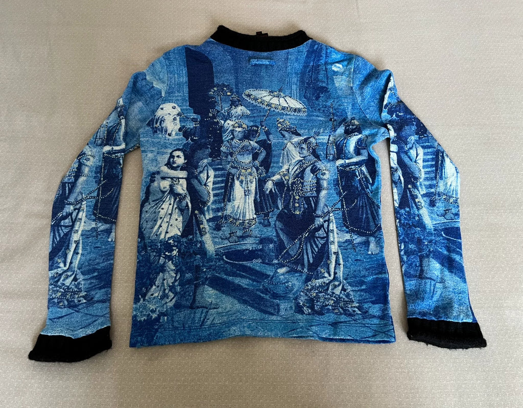 Jean Paul Gaultier printed tattoo top