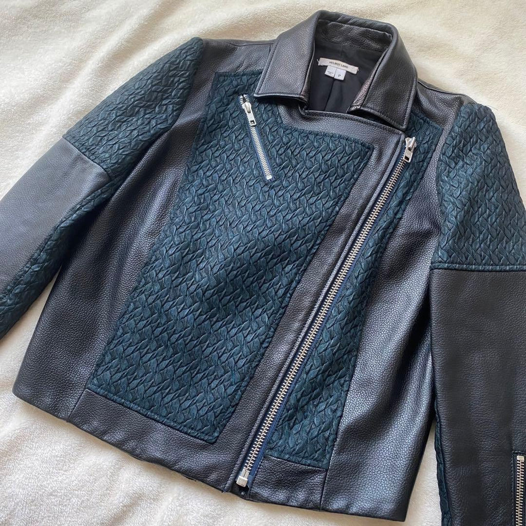 Helmut Lang Lambskin Zip-Up Jacket