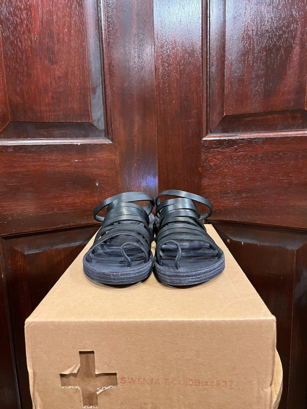 M.A+ Gladiator Leather Sandals