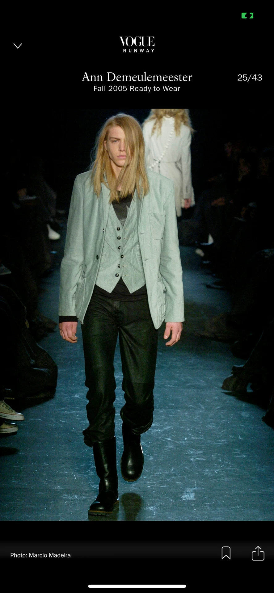 Ann Demeulemeester FW05 Pocket Velvet Blazer