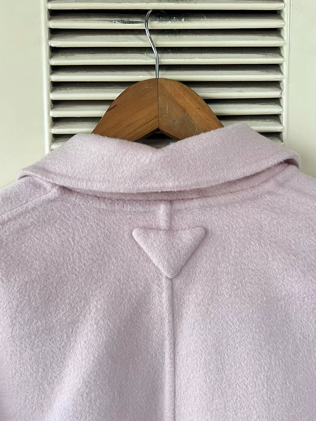 Prada Pink Cashmere Triangle Logo Cardigan