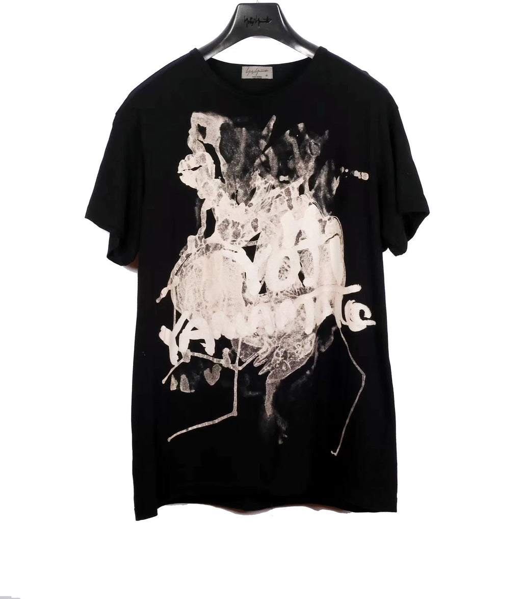 Yohji Yamamoto Pour Homme 18SS Crew Neck Long Cotton T-Shirt