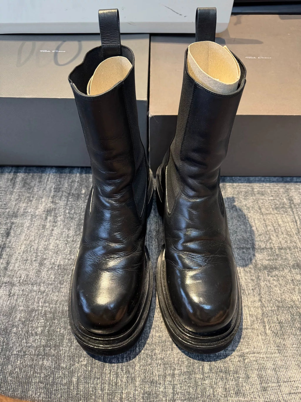 Rick Owens Beatle Ballast Bogun Boots