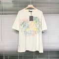 Louis Vuitton Crayon Spray Monogram Logo White Short Sleeve T-Shirt