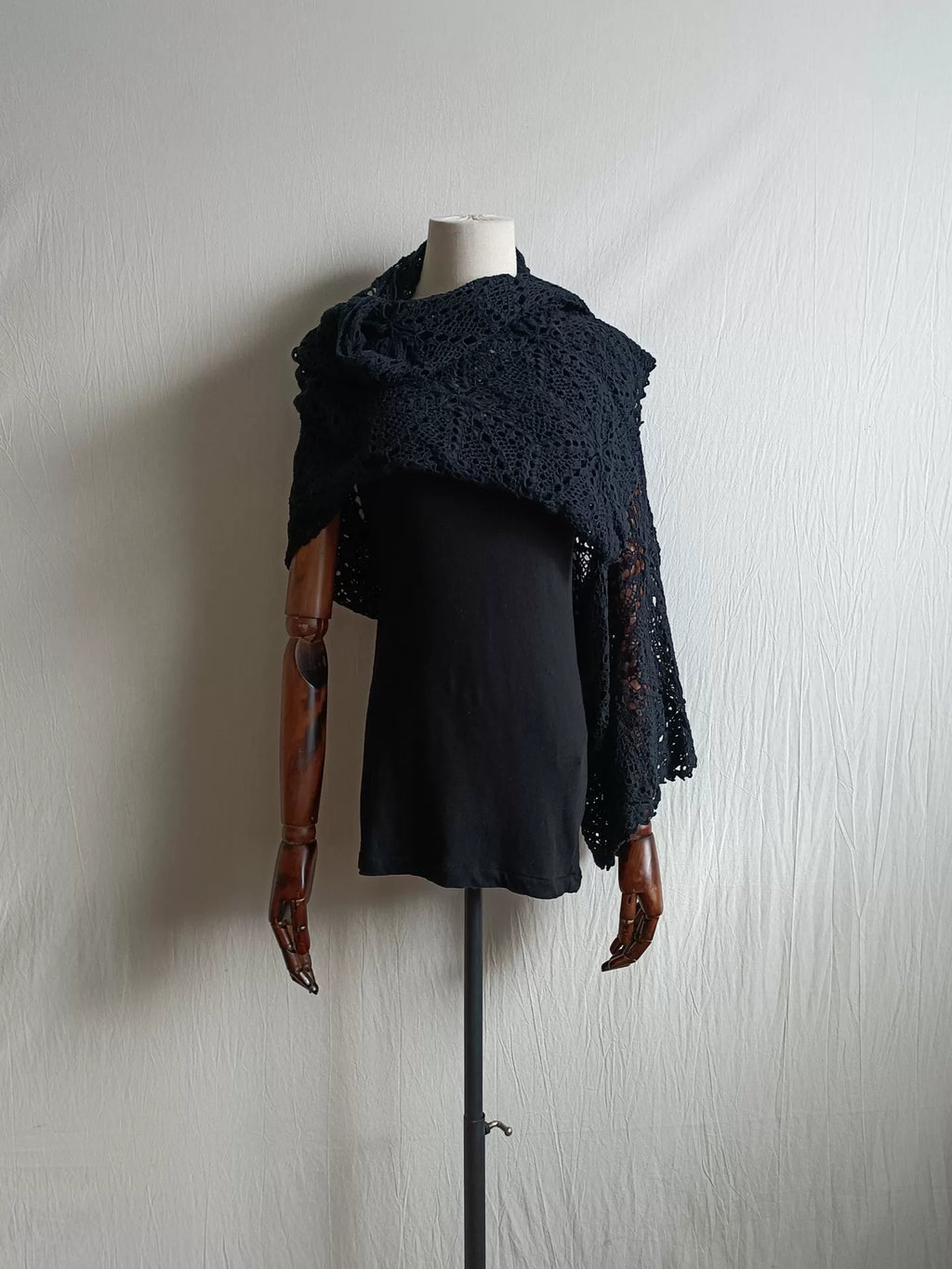 Yohji Yamamoto 03AW Mainline Navy Openwork Shirt