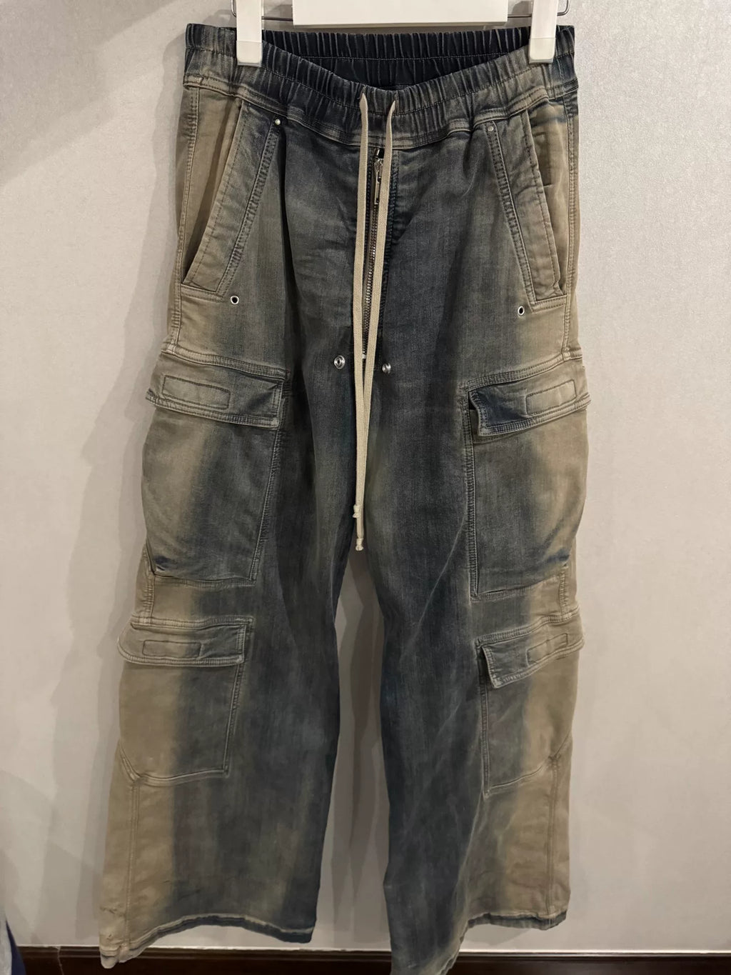 Rickwens bela light-washed pocket long pants