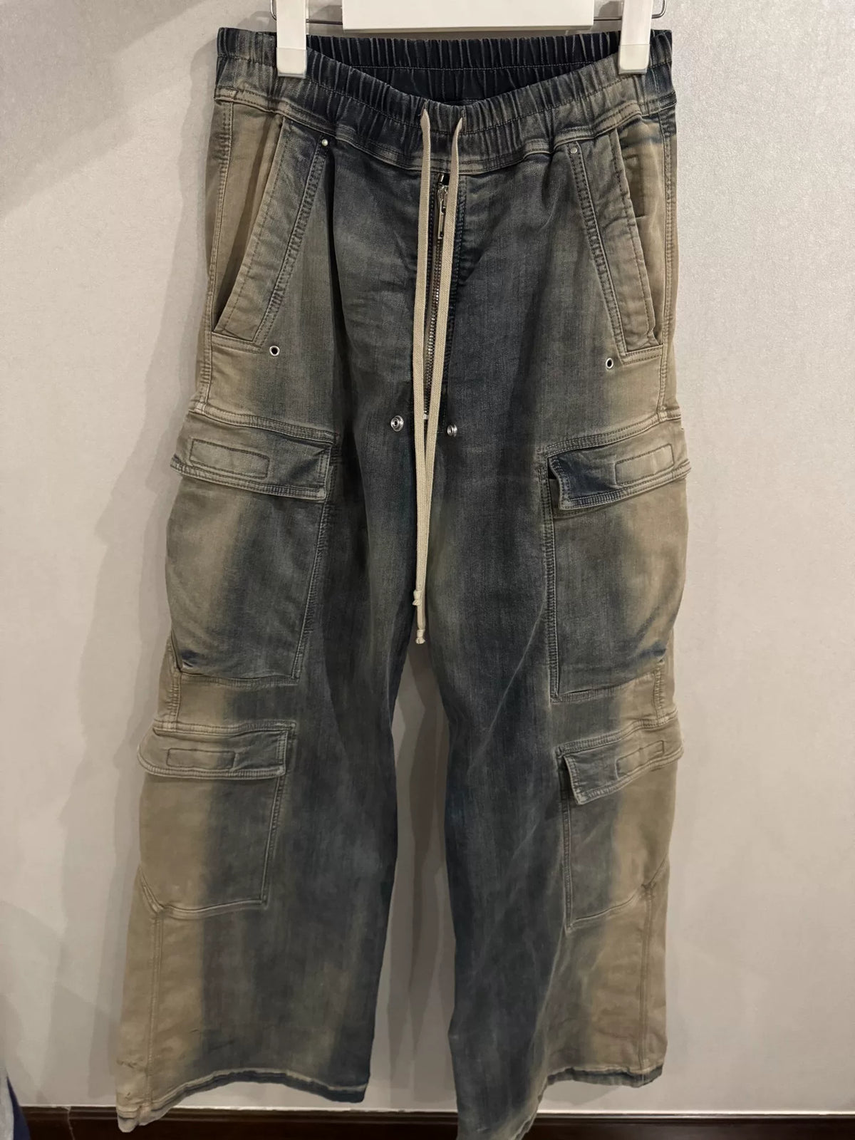 Rickwens bela light-washed pocket long pants