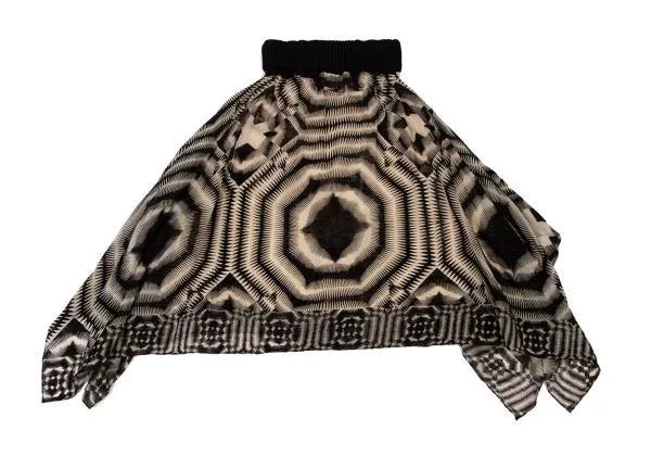 Jean Paul Gaultier Vintage Black Geometric Skirt