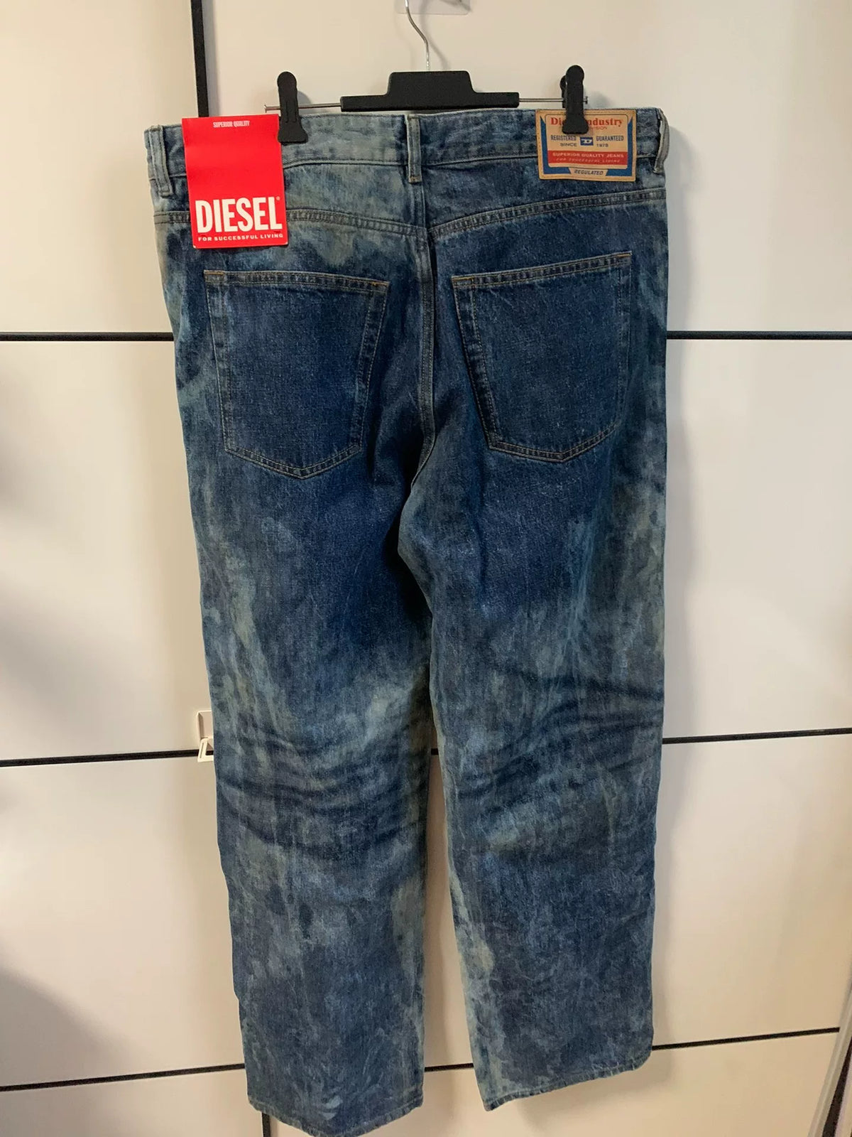 Diesel Zip-Up Denim Jeans