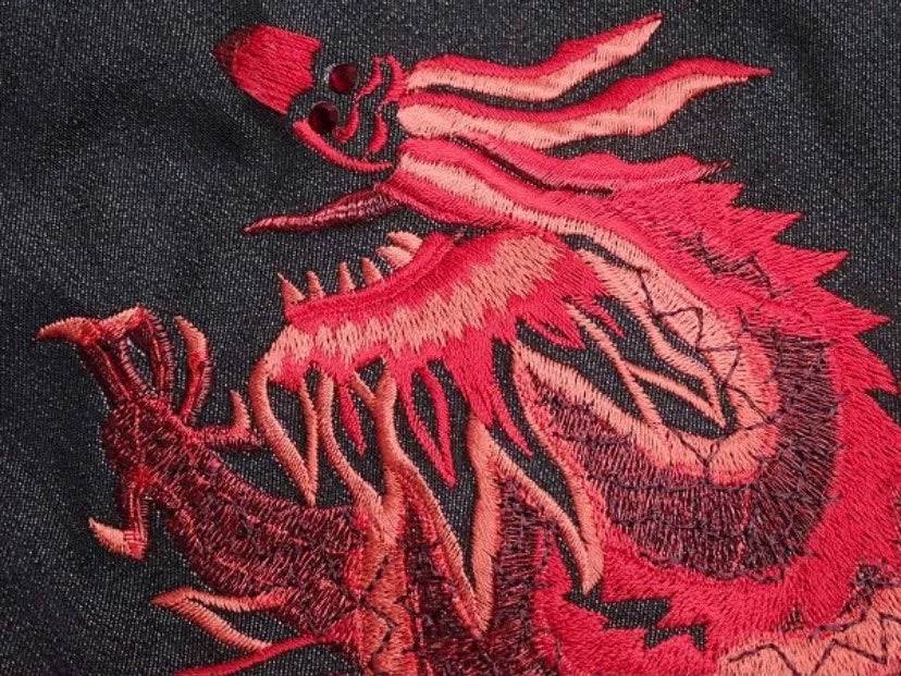 Vivienne Tam Dragon Embroidery Skirt