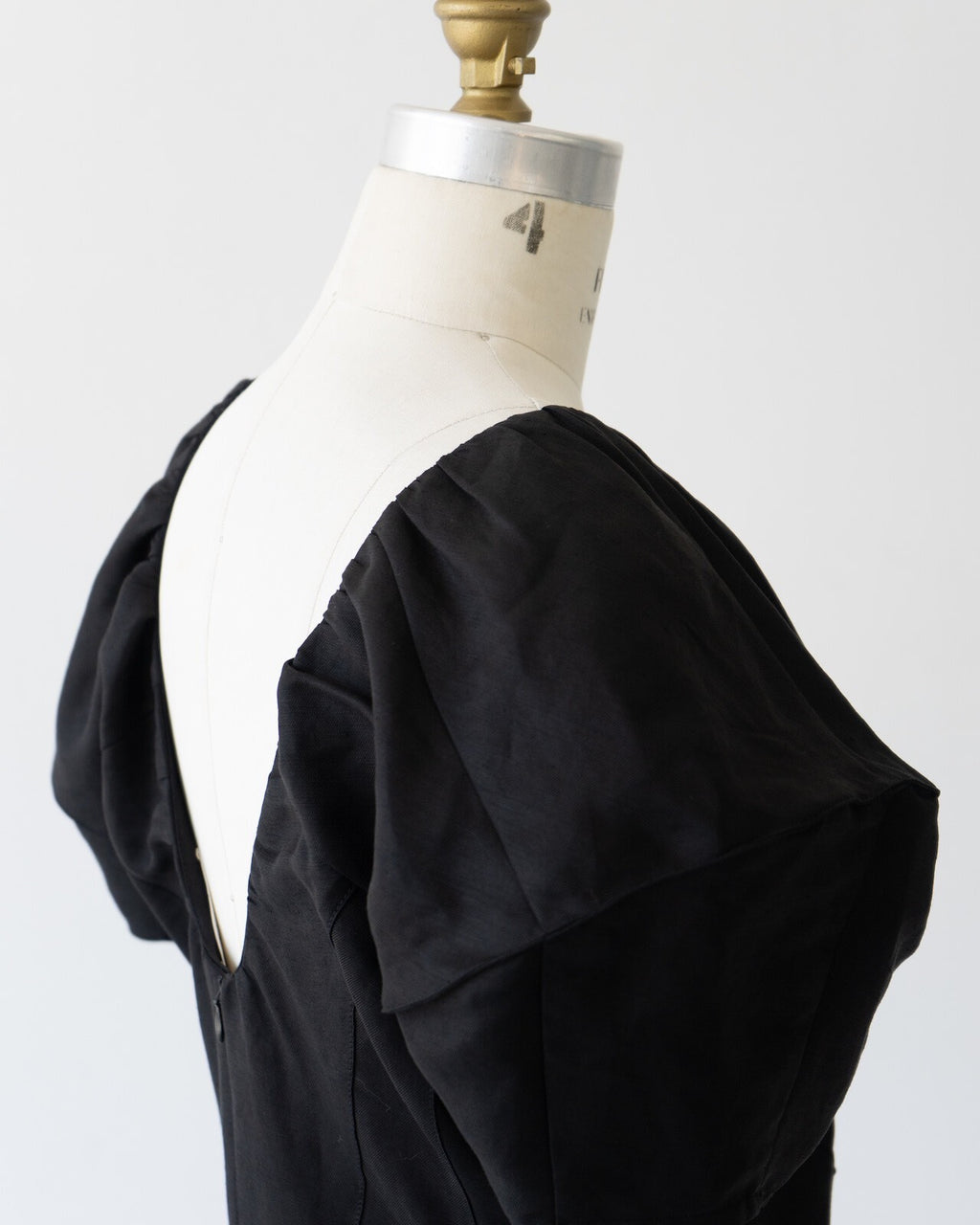 Celine Black Linen Dress