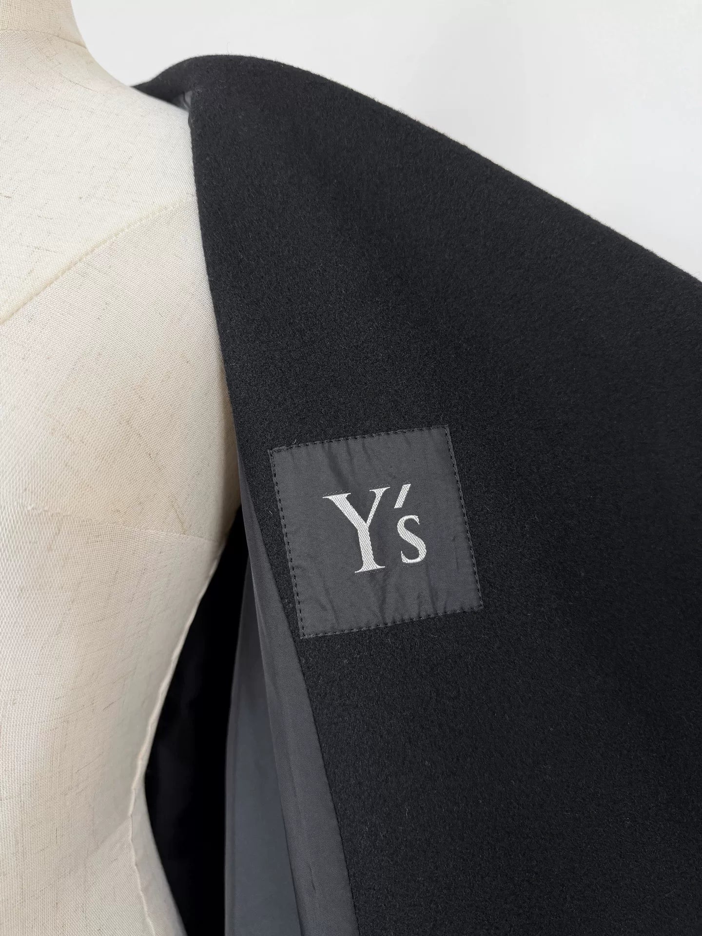 Yohji Yamamoto Y's Wool Collar Lapel Coat - Devines
