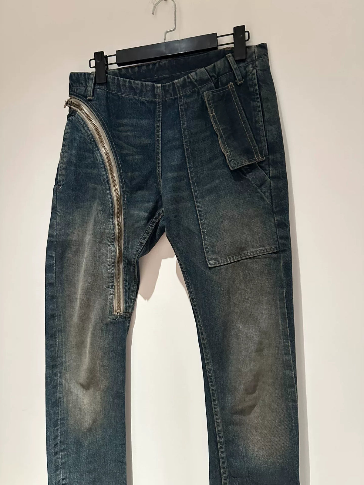 Rick Owens Air Cut blue gradient jeans