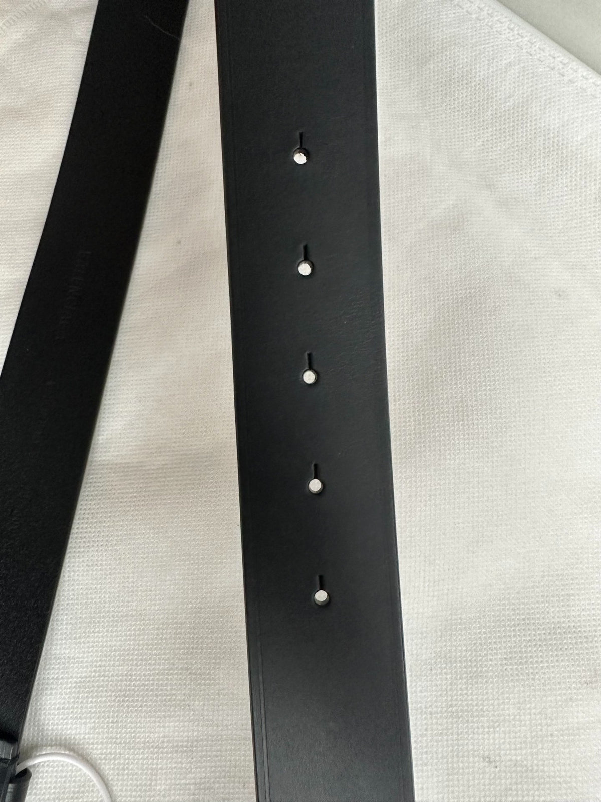 Balenciaga Black Gold Buckle BB Belt