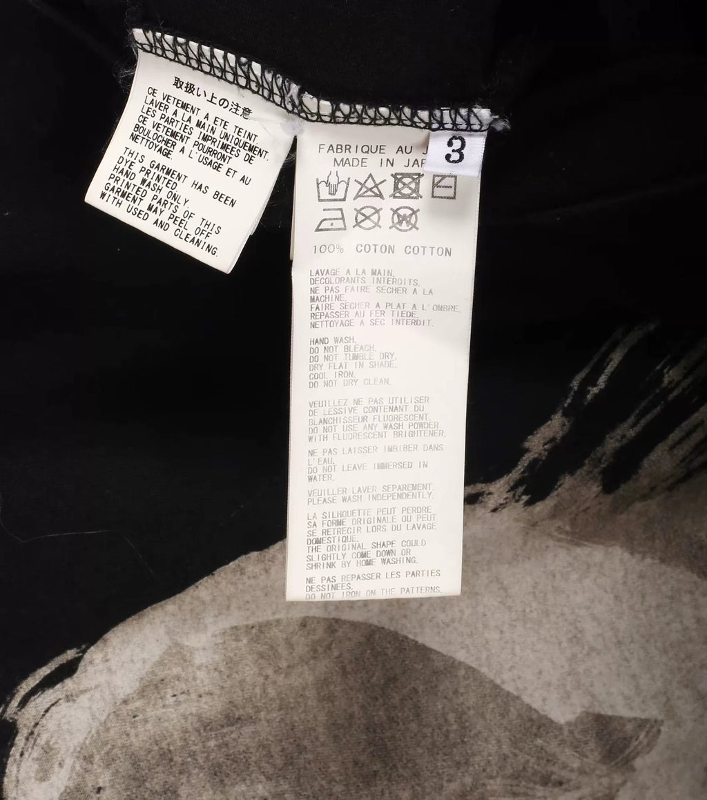 Yohji Yamamoto Pour Homme Mainline Cotton Shankar6 Short Sleeve Tee