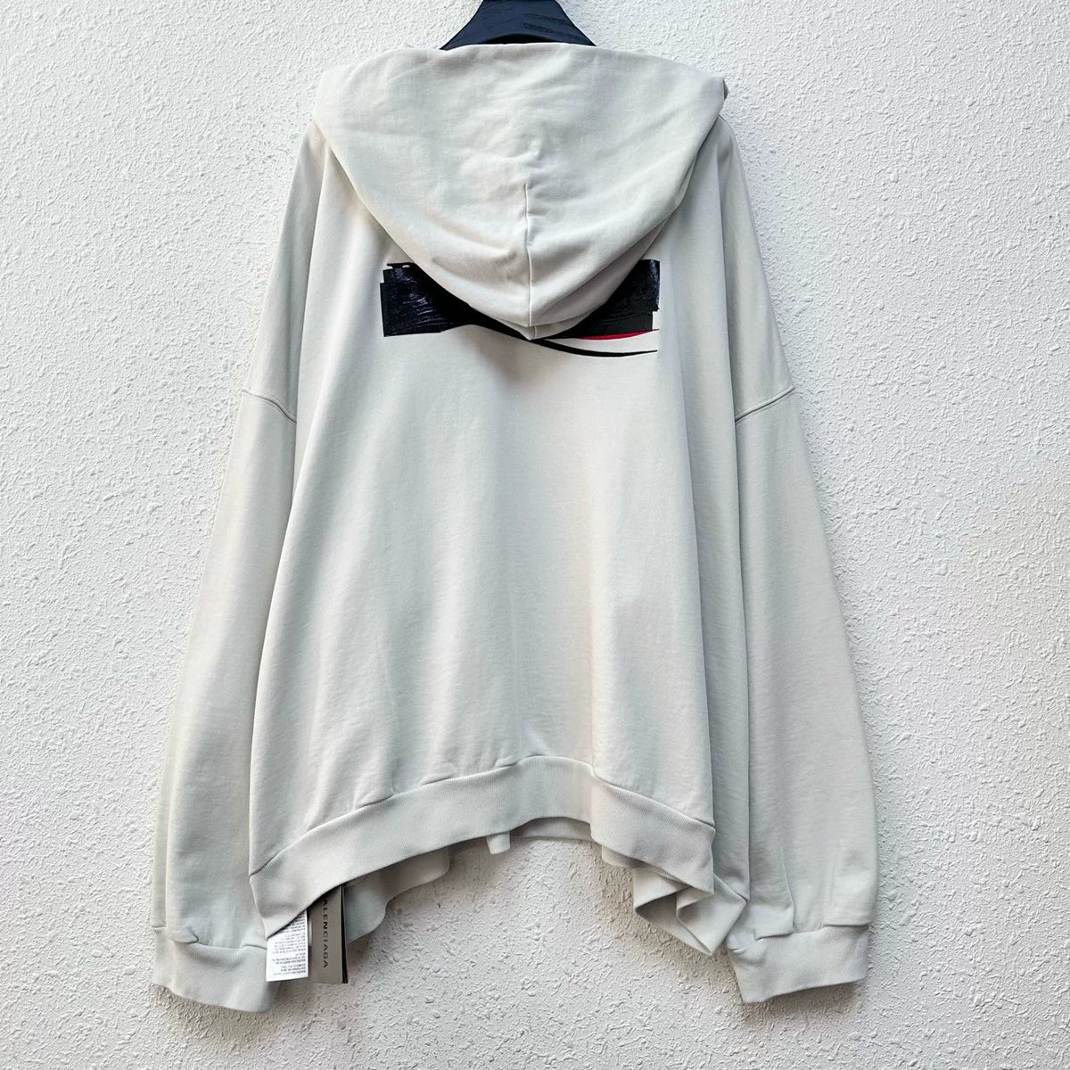 Balenciaga White Wave Coca‑Cola Hooded Sweater