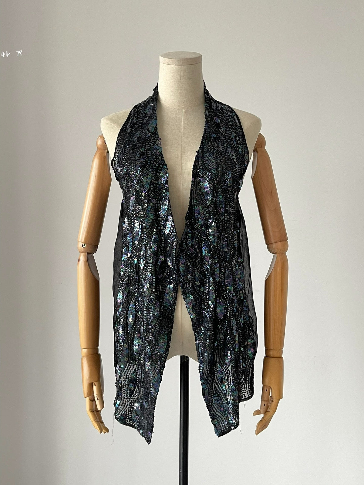Ann Demeulemeester Scale Shimmer Silk Vest