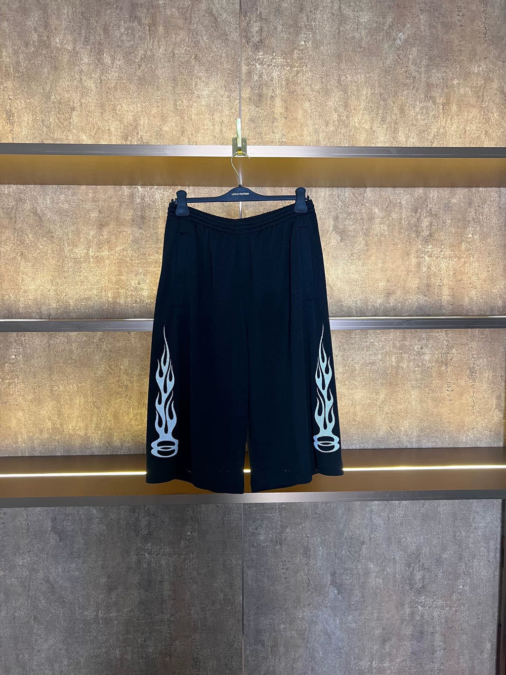 Balenciaga Double Ring Flame Shorts