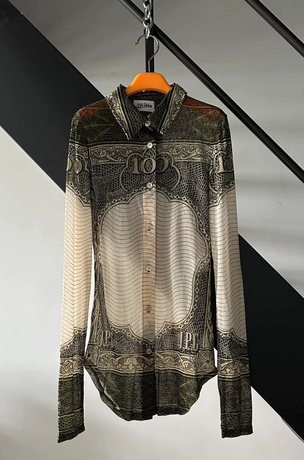 Jean Paul Gaultier Paper Money “the Bill” Shirt