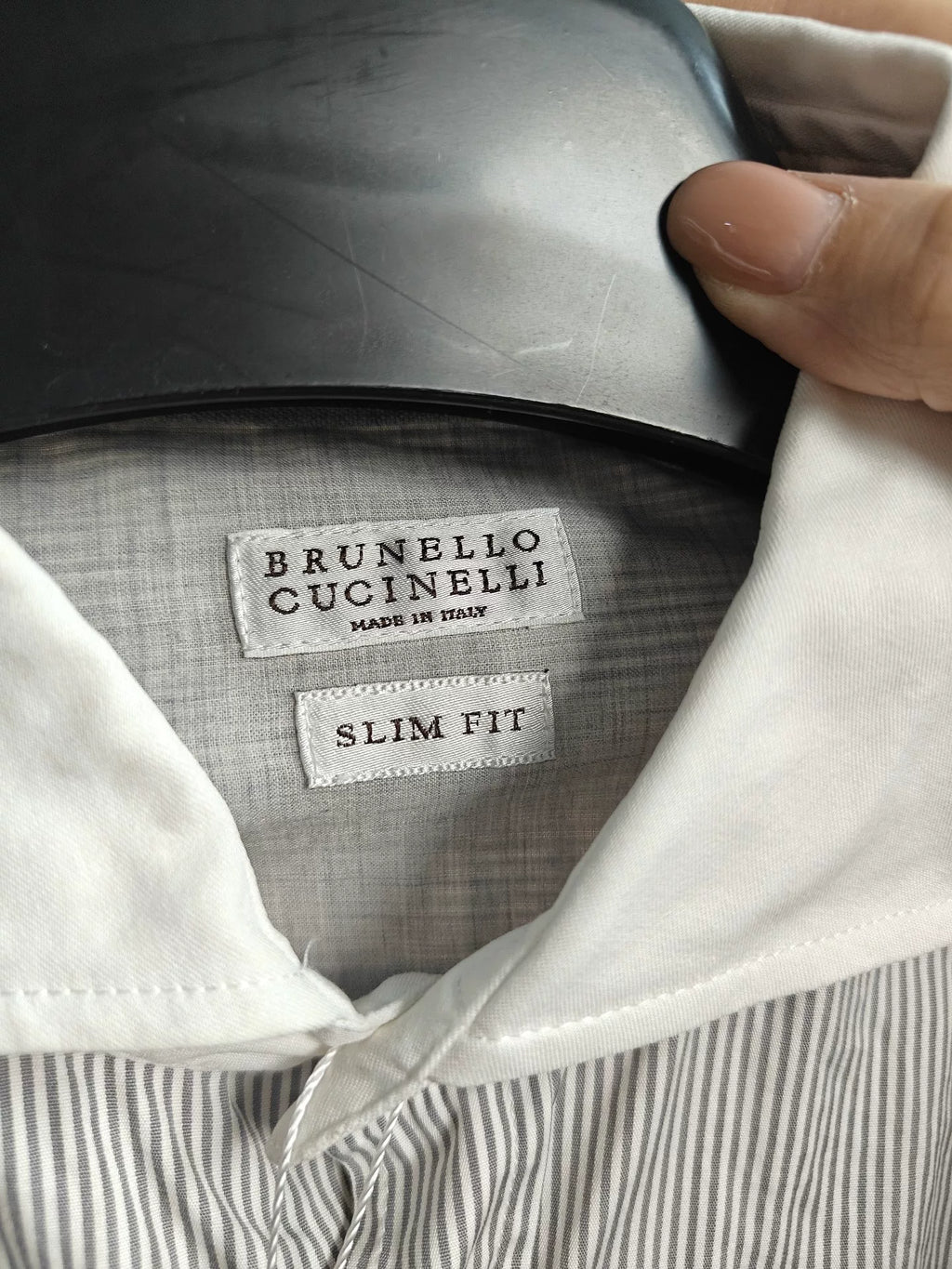 Brunello Cucinelli men's striped shirt