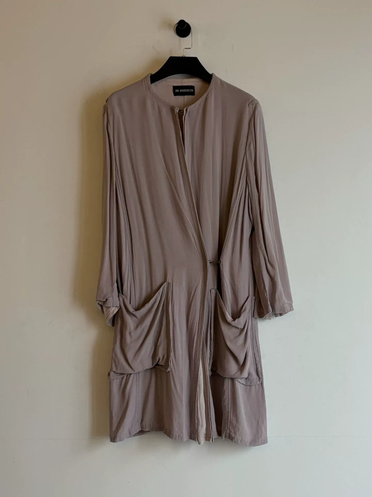 Ann Demeulemeester｜Morandi Purple Trench Coat