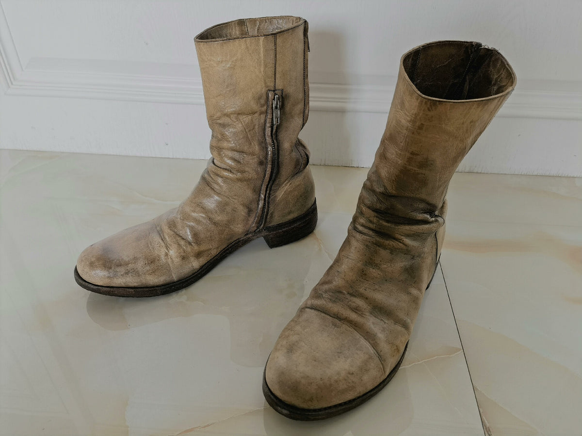 a1923 ccp M.A + Paul Harnden double-zip long boots