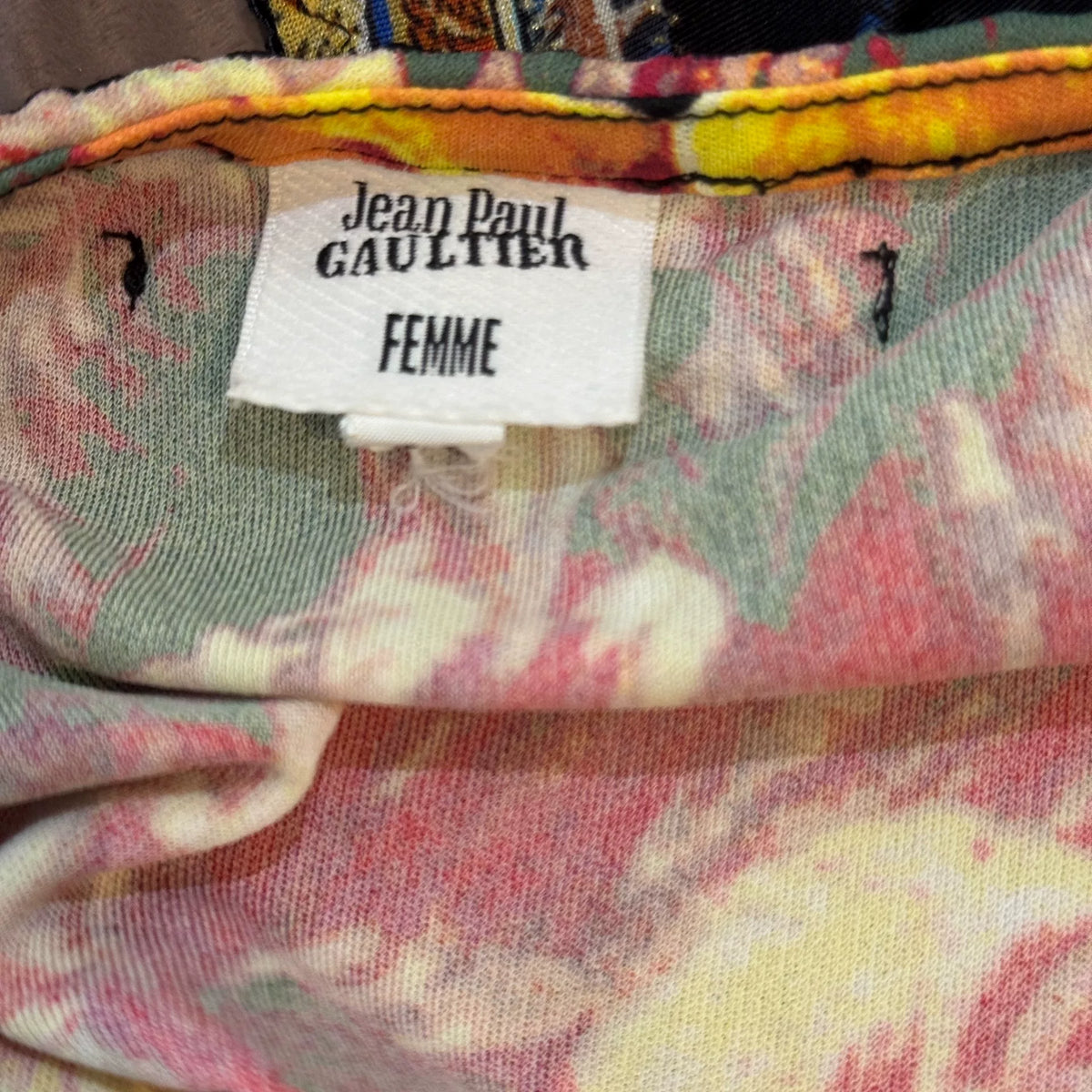jean paul gaultier Gaultier JPG floral print halter strap top