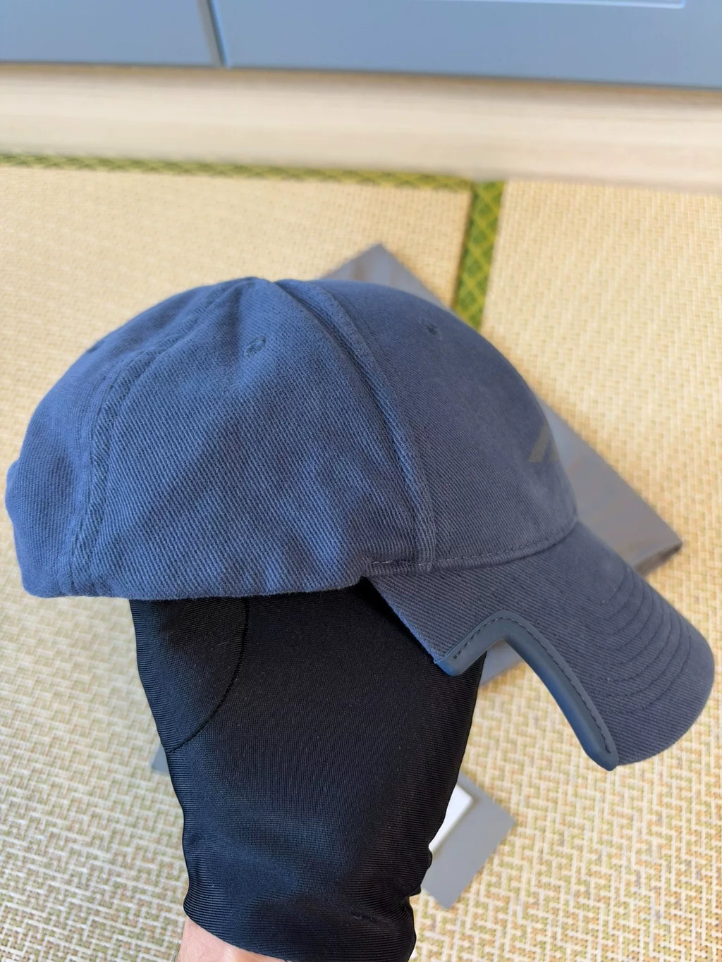 Balenciaga 3B Distressed Blue Baseball Cap