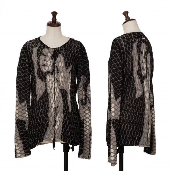 Jean Paul Gaultier Vintage Black & White Portrait Top